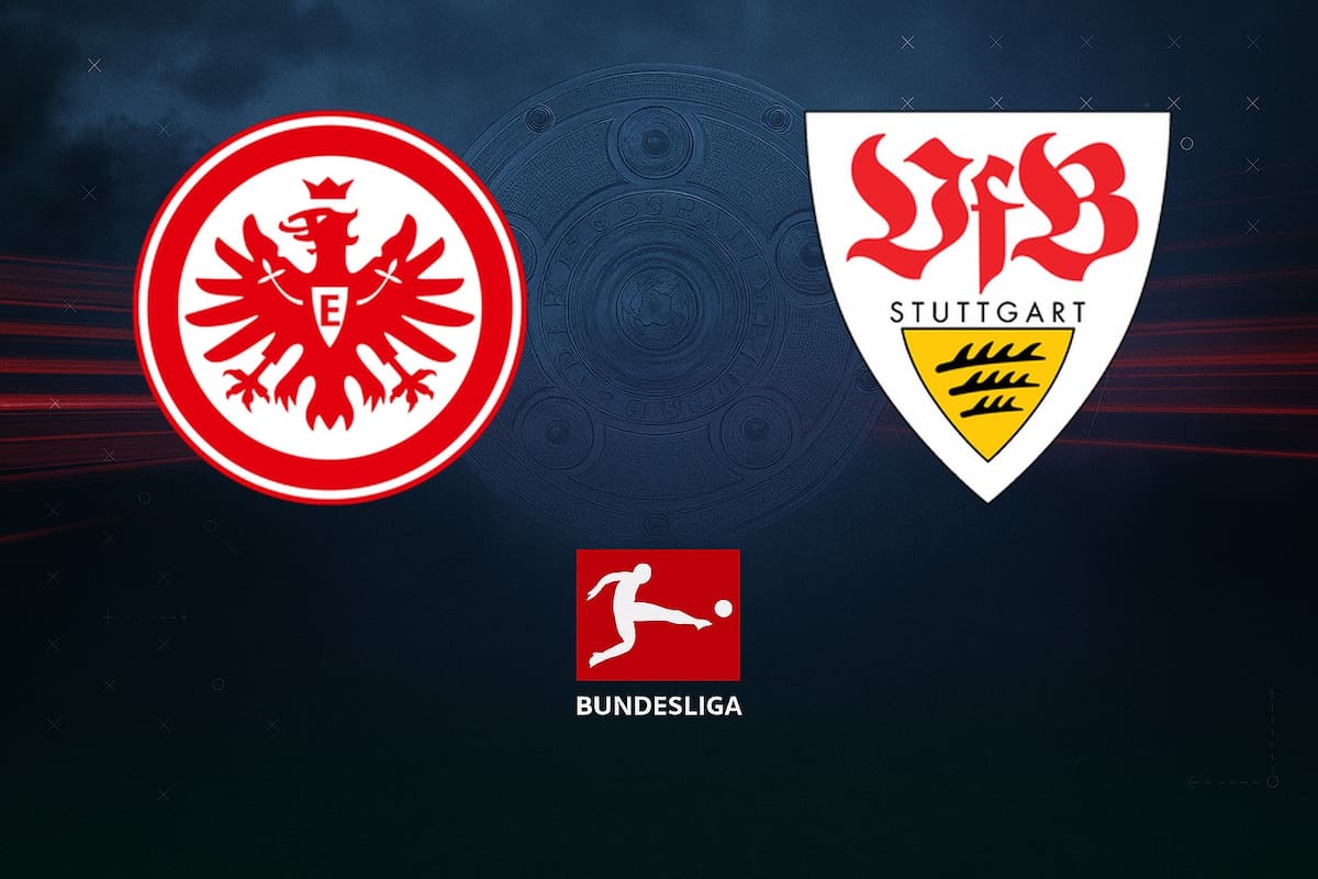 Eintracht Frankfurt y VfB Stuttgart disputaron uno de los encuentros de la jornada del fútbol aleman