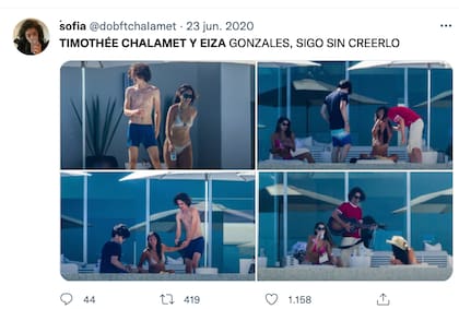 Eiza y Timothée Chalamet en Los Cabos