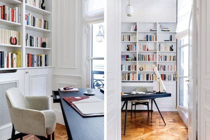 Ejemplo de afinidad entre las estéticas danesa y japonesa, el escritorio ‘JFK’ (Norr11) fue comprado en la tienda online 1stDibs, de súper diseño. Silla ‘Krusin’ (Knoll).