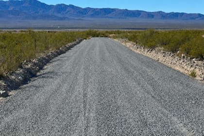 Ejemplo de un camino de acceso en el Condado de Hidalgo, Nuevo México