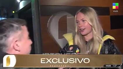 Eka, la joven de 22 años que habría desatado la furia de la China Suárez (Foto: Captura TV)