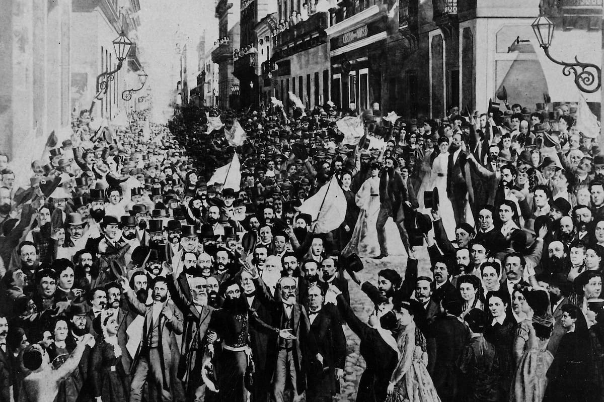 El 12 de octubre de 1868 culminó el mandato de Bartolomé Mitre, quien se marchó a su casa acompañado por una multitud. En febrero se había resuelto quién sería su sucesor.