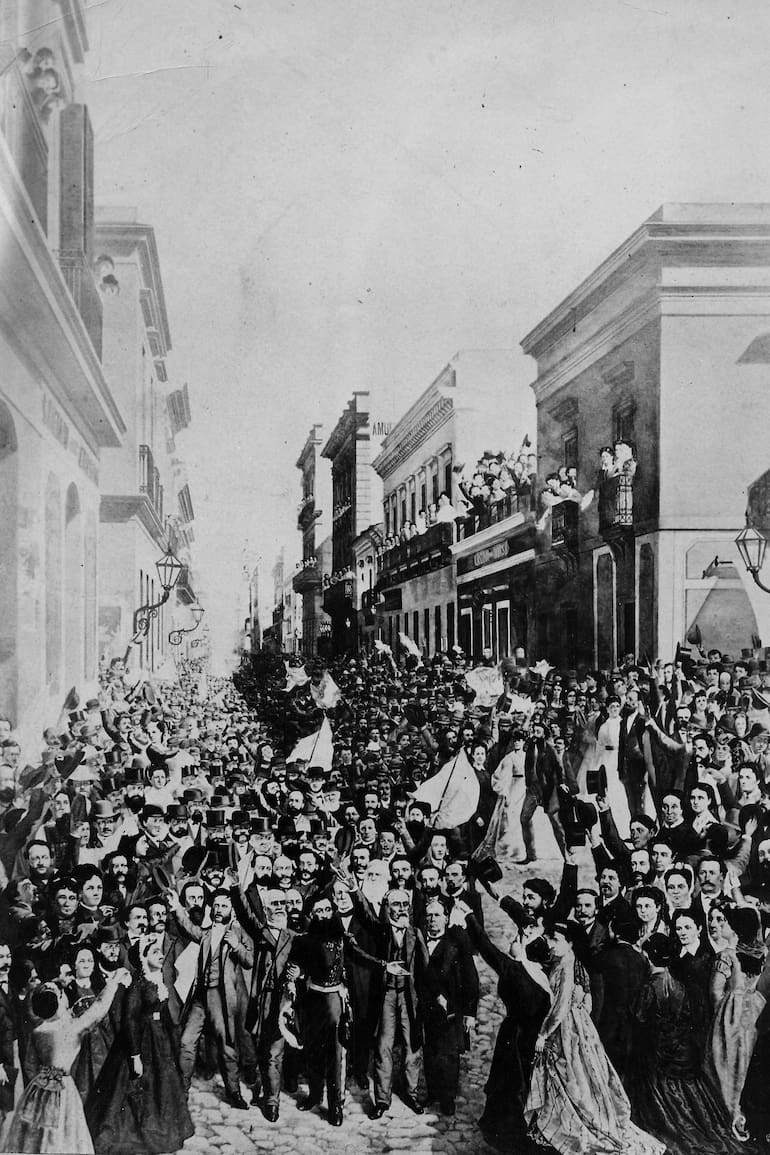 El 12 de octubre de 1868 culminó el mandato de Bartolomé Mitre, quien se marchó a su casa acompañado por una multitud. En febrero se había resuelto quién sería su sucesor.
