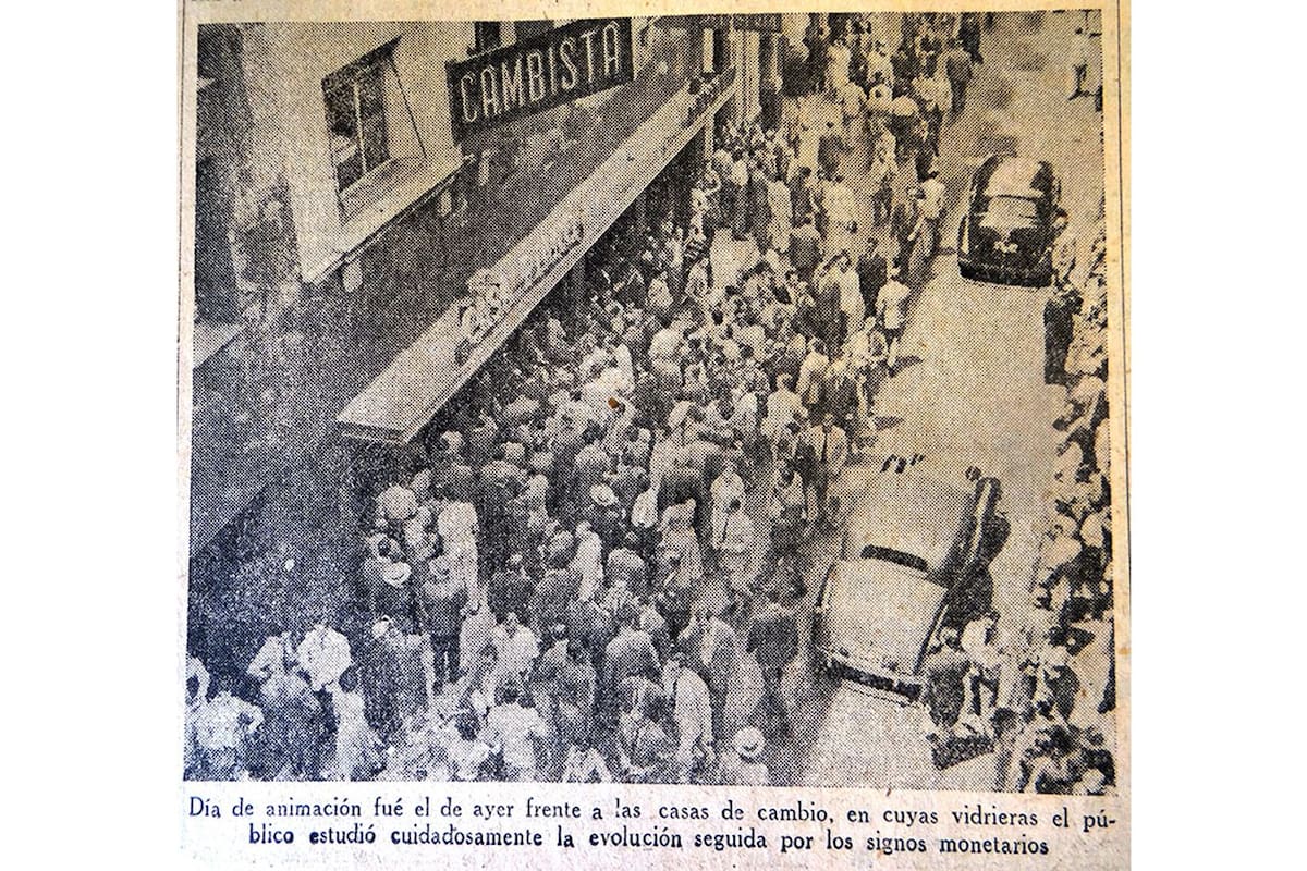 El 13 de enero de 1959, LA NACION daba cuenta del súbito interés de los ciudadanos por la cotización del dólar