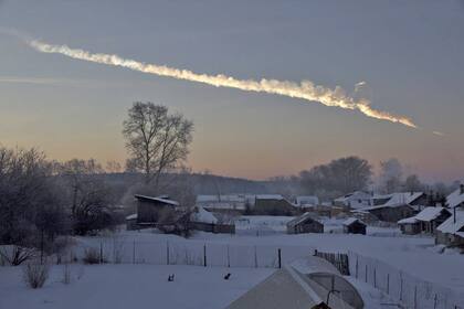 El 15 de febrero cayó un meteoro en Chelyabinsk, Rusia