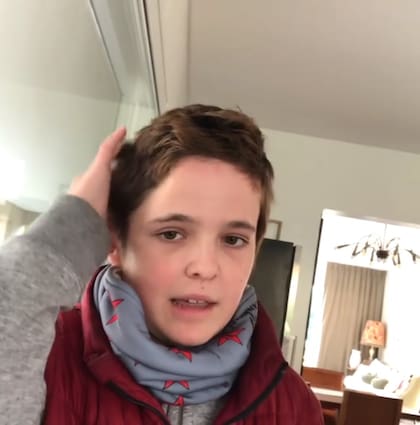 El 19 de junio, a los 134 días de convalecencia, el chico agradeció, dijo estar "perfecto" y apareció por primera vez sin casco.