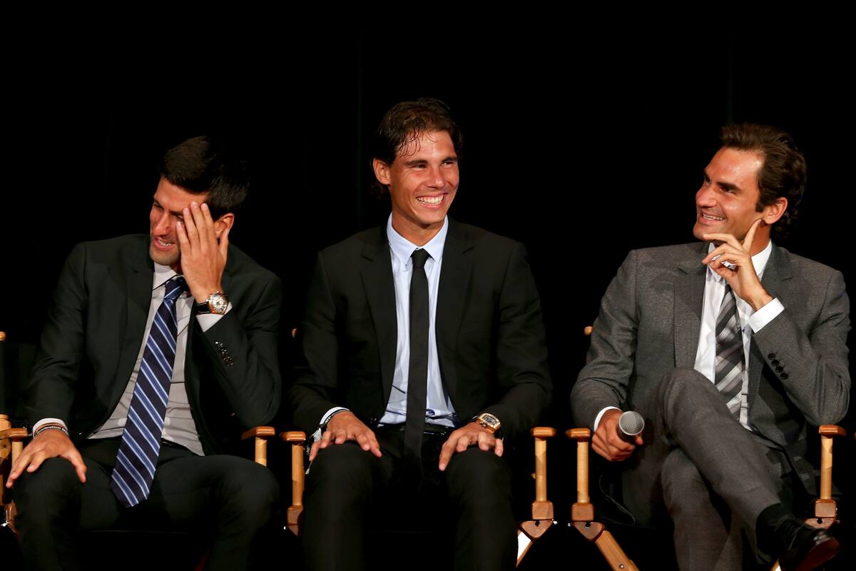 El 2, el 1 y el 3: Djokovic, Nadal y Federer, leyendas y líderes de un circuito que renovará los desafíos en 2020.