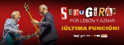 El 22 de noviembre será la última función de Serú Girán por Lebón y Aznar