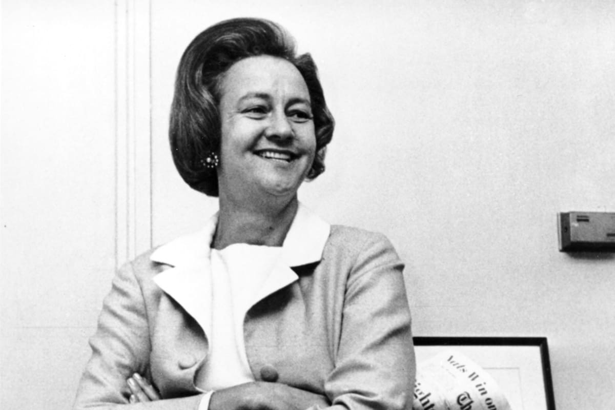 El 24 de marzo de 1980, la revista Siete Días publicó una entrevista exclusiva con Katharine Graham, la directora de “The Washington Post”, que habló del rol de su medio en los casos de Los Papeles del Pentágono y de Watergate.