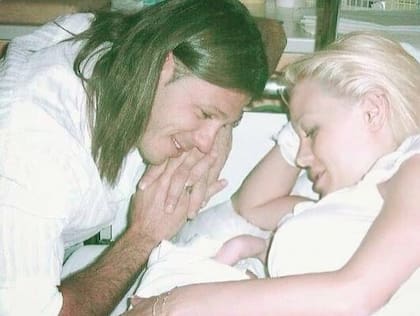 El 3 de mayo de 2009 Demichelis y Anderson le dieron la bienvenida a Bastián (Foto: Instagram @evangelinaanderson)