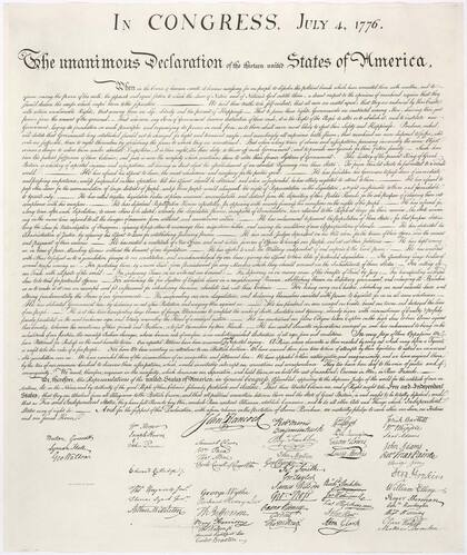 El 4 de julio de 1776 se aprobó la Declaración de Independencia de Estados Unidos