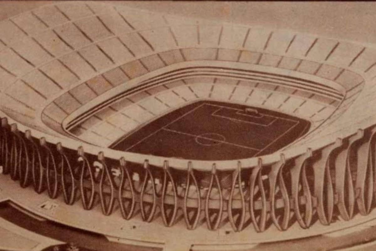 El 4 de noviembre de 1970, Boca Juniors instaló 11.500 pilotes sobre los que se levantaría el estadio; construyó, además, una tribuna para 2000 personas que, dicen, se tragó la tierra