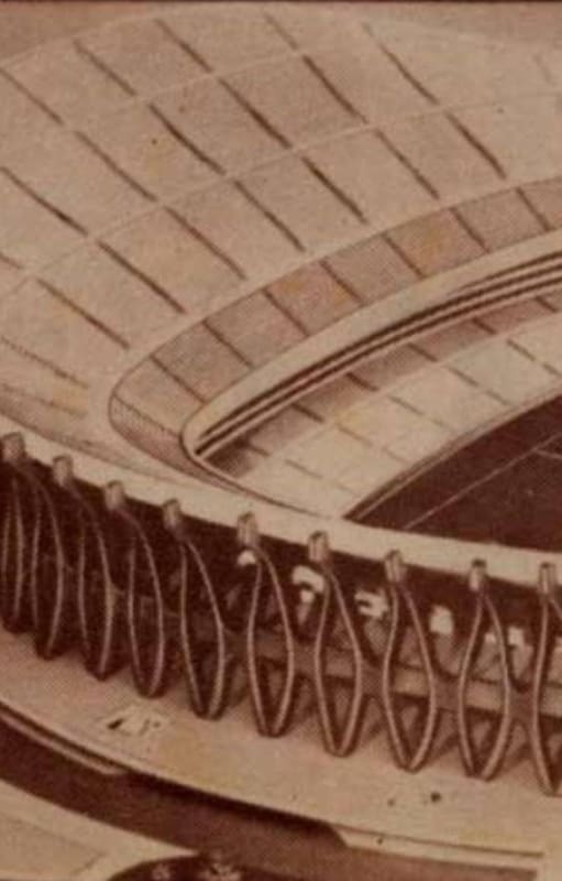 El 4 de noviembre de 1970, Boca Juniors instaló 11.500 pilotes sobre los que se levantaría el estadio; construyó, además, una tribuna para 2000 personas que, dicen, se tragó la tierra
