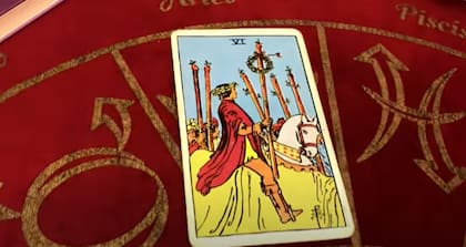 El 6 de bastos será una carta favorable para las personas de Aries en este día