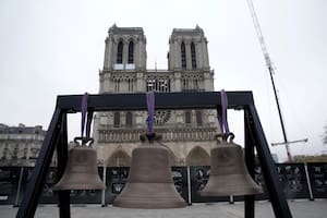 El 7 de diciembre reabre Notre Dame. (AP Foto/Christophe Ena)