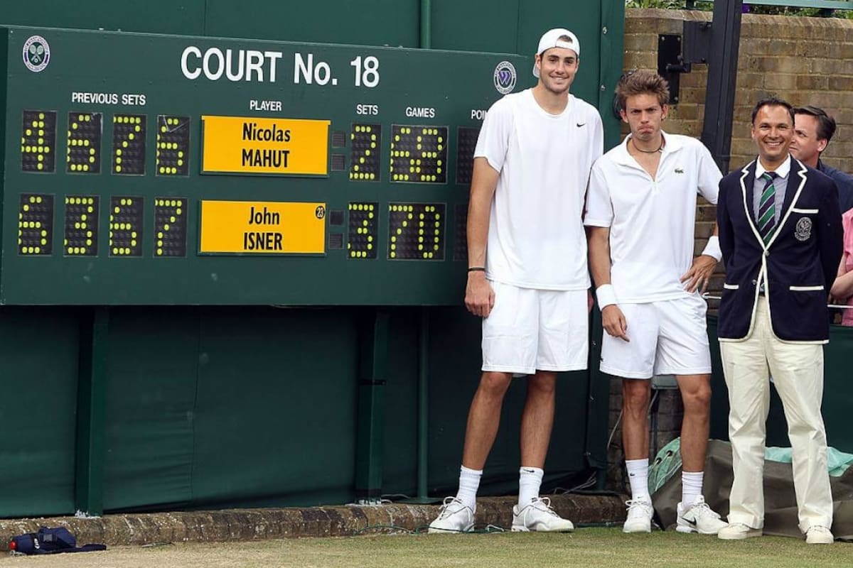 El 70-68 del quinto set entre Isner y Mahut pasó a la historia
