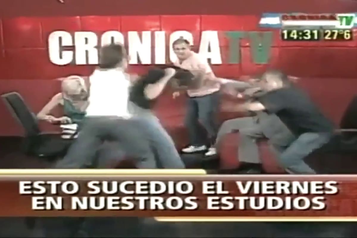 El 9 de marzo del 2010 se dio uno de los episodios más recordados de la televisión argentina: la batalla campal en Crónica TV
