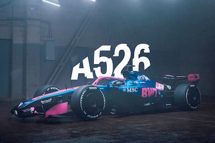 El A526 de Alpine que utilizará Franco Colapinto en la temporada 2026 de la Fórmula 1