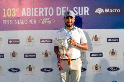 El Abierto del Sur fue la primera conquista de Franco Romero como profesional en el golf argentino, a sus 26 años.