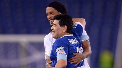 El abrazo con Dinho