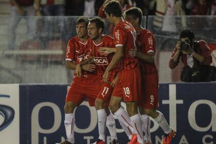 El abrazo con Mancuello, que al minuto abrió el marcador