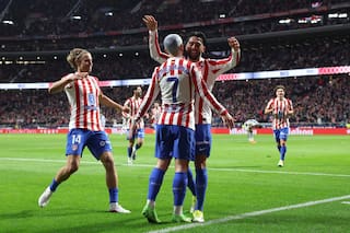 Nico González volvió al gol tras seis meses y gritó dos para el triunfo de Atlético de Madrid
