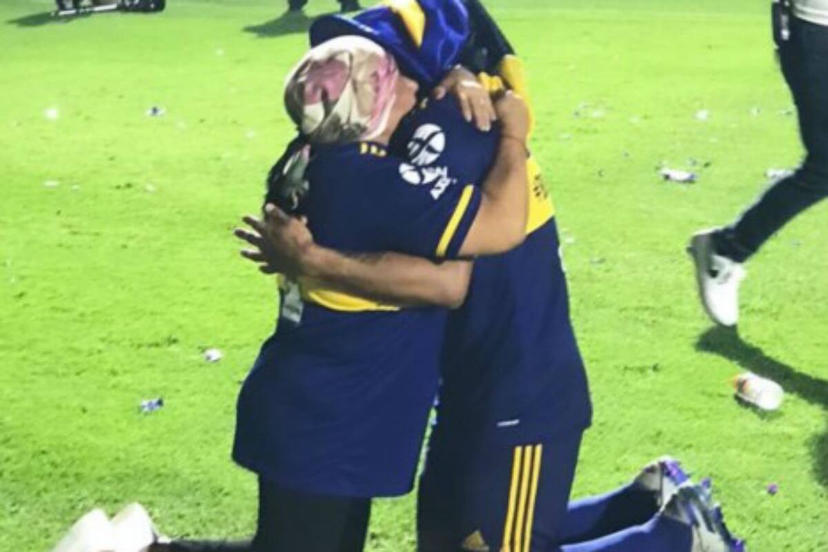 El abrazo de Salvio y su madre