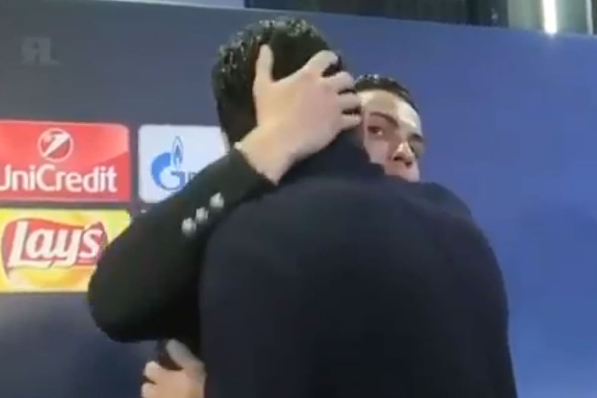 El abrazo entre Buffon y Cristiano Ronaldo