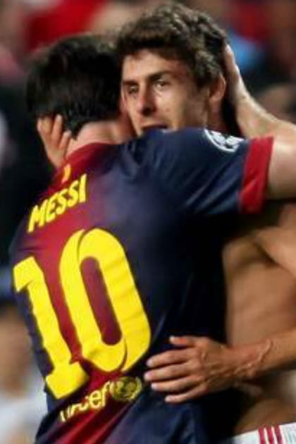 Messi y Aimar, en un amistoso