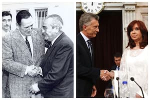 El abrazo entre Perón y Balbín y el frío saludo de Cristina Kirchner a Mauricio Macri
