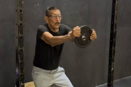El "abuelito crossfitero", la nueva sensación de TikTok (Foto: @tashsmith.s)
