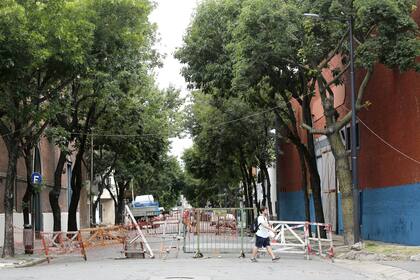 El acceso al depósito de Iron Mountain, en Barracas, bloqueado desde 2014