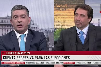 El accidentado pase de Eduardo Feinmann con Pablo Rossi