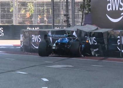 El accidente de Albon en Bakú