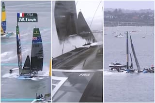 El impactante choque de dos embarcaciones en una regata que obligó a hospitalizar a dos tripulantes