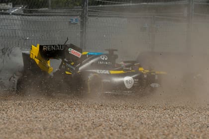 El accidente de Daniel Ricciardo, en las pruebas de hoy