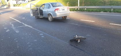El accidente ocurrió a metros del Hospital Posadas