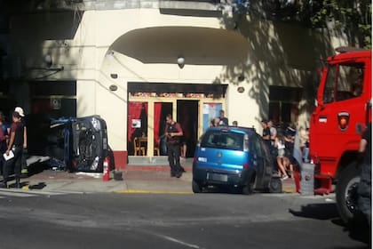 El accidente ocurrió en el cruce de la avenida Caseros y Luna