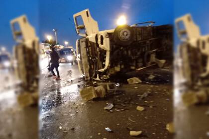 El accidente ocurrió en el kilómetro 21