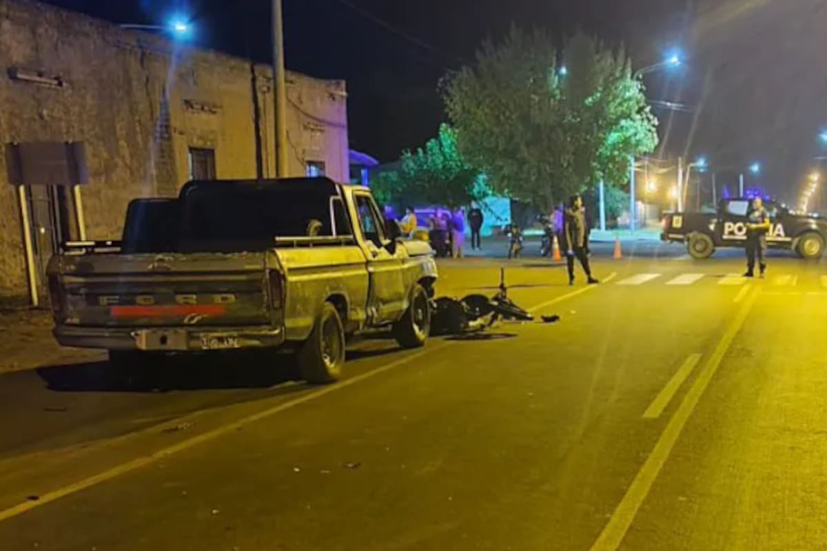 El accidente ocurrió en la localidad de Rivadavia, en Mendoza.