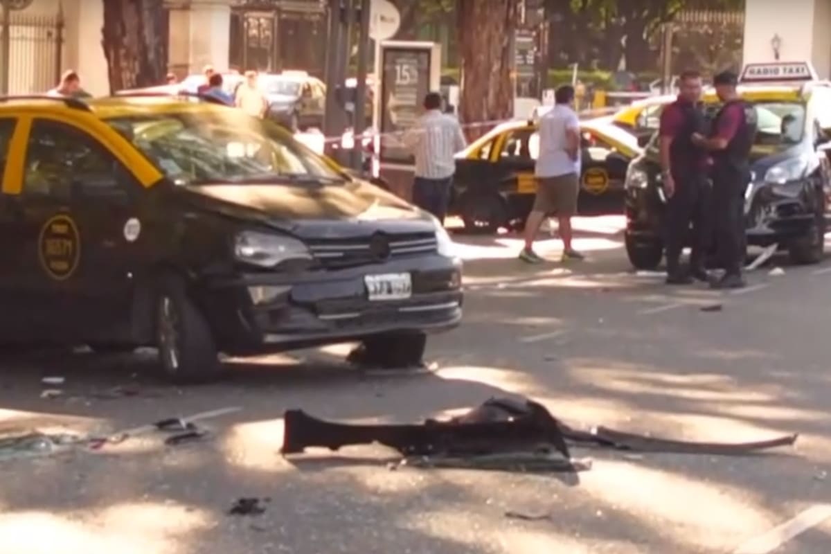 El accidente ocurrió sobre avenida del Libertador