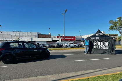 El accidente que tuvo lugar sobre avenida Rafael Obligado.