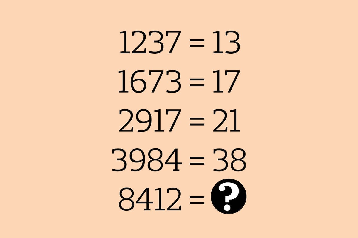 El acertijo es más simple de lo que parece