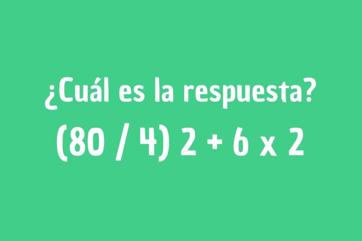 El acertijo matemático que se hizo viral en redes