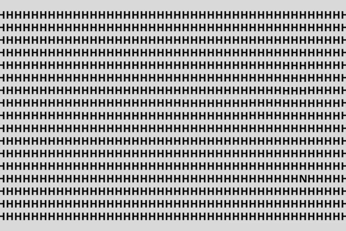 El acertijo visual para expertos: encontrá la letra N escondida en la imagen