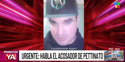 El acosador de Pettinato y Sofía Gonet rompió el silencio (Foto: Captura TV)