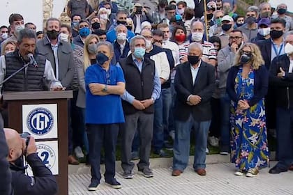 El acto de esta tarde en el que estuvieron presentes Eduardo Duhalde y Luis Barrionuevo