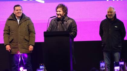 El acto de Javier Milei en la localidad de Moreno