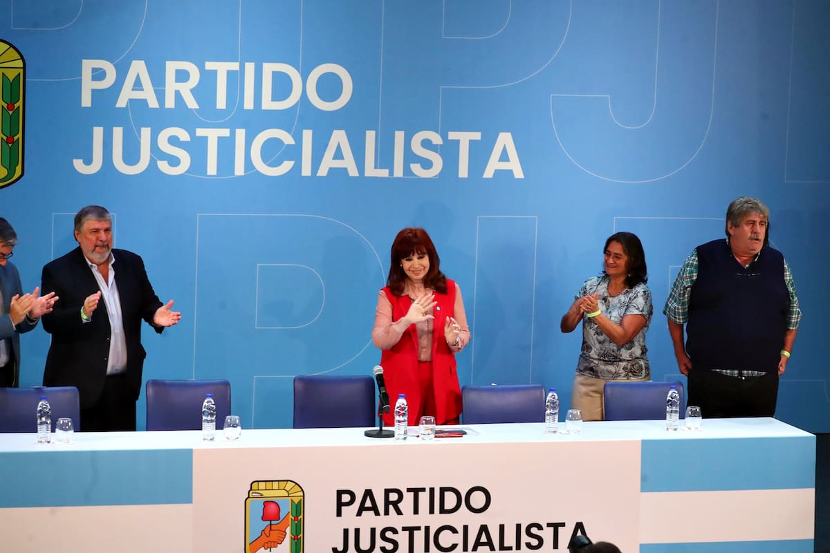 El acto de la asunción de Cristina Kirchner como presidenta del PJ