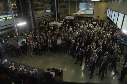 El acto en la Bolsa de Comercio de Rosario